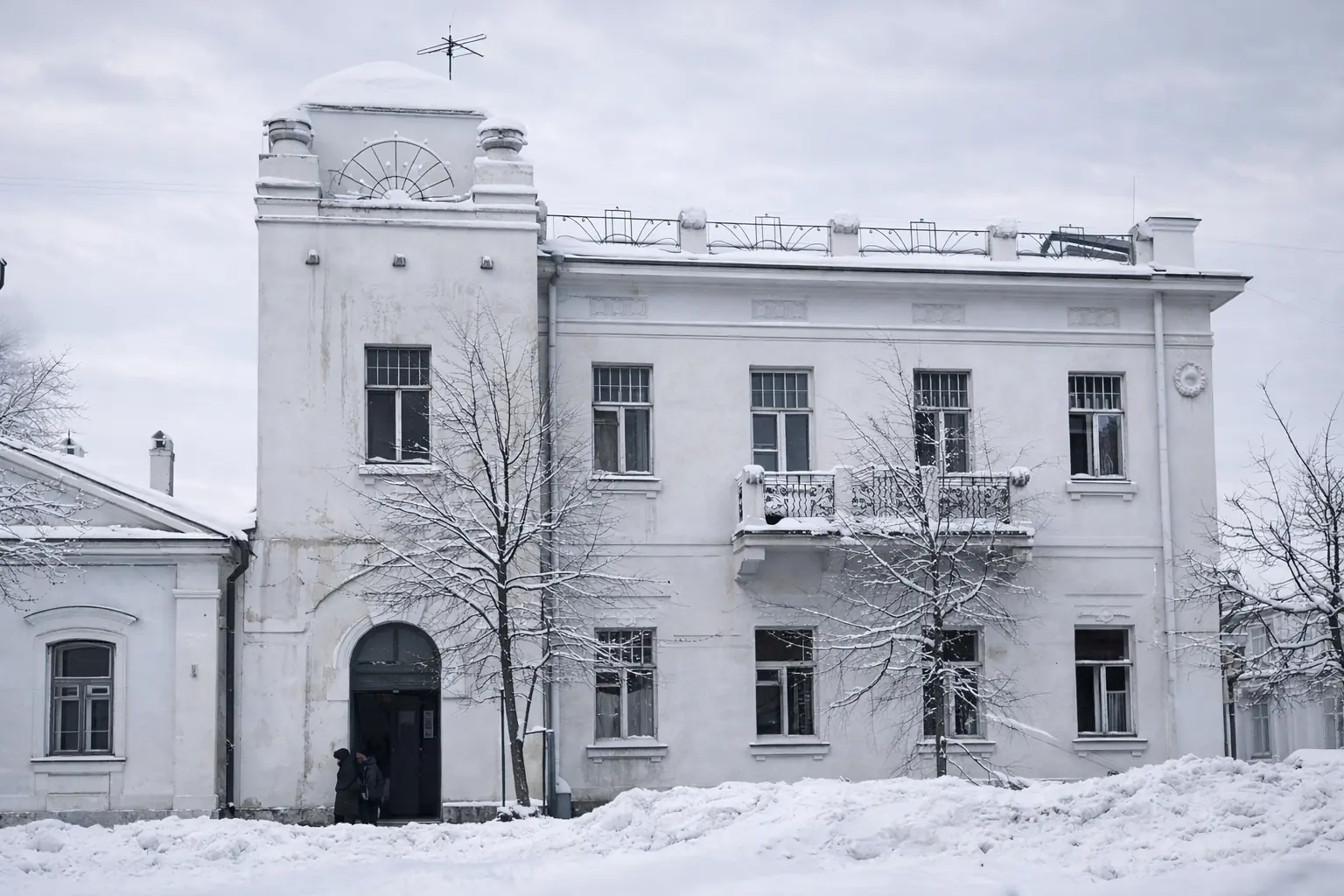 Улица Ульянова до строительства Ленинской мемориальной зоны, версия AI